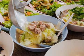 pasta with pesto sauce