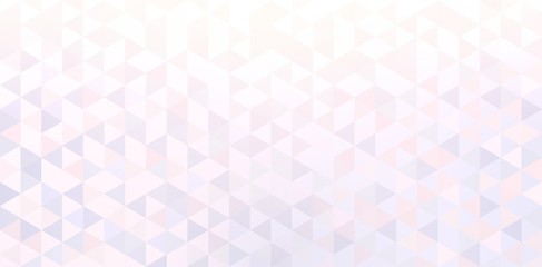 Shiny iridescent mosaic subtle background. Geometric triangle crystals pattern. Wallpaper trend.