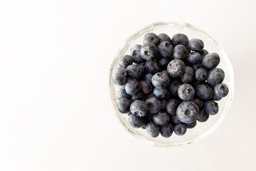 Fresh berries on white background.