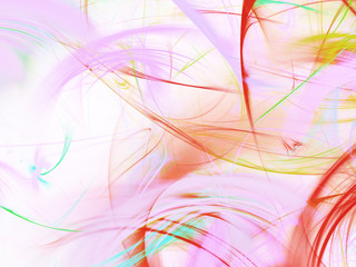 abstract chaotic fractal background 3D rendering illustration