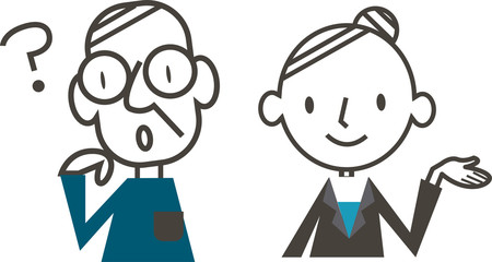 高齢男性　Q&A　オフィス