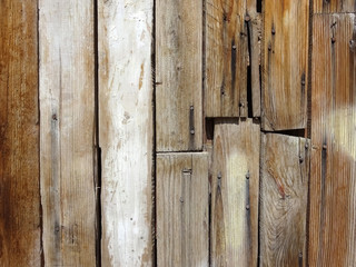 Texture of old wooden door or wall