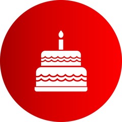  Happy birthday cake icon for your project