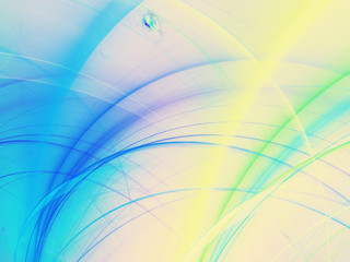 blue abstract fractal background 3d rendering illustration