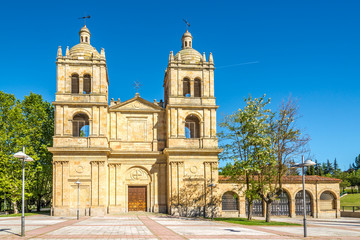 Fototapeta na wymiar View at the Arrabal church in Salamanca - Spain