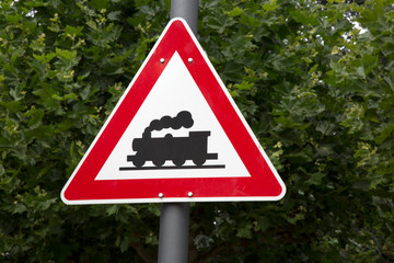 Railway Crossing Waring Sign