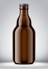 Glass bottle mockup. 