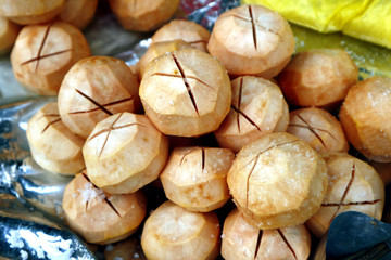 Sliced and peeled Santol or Cotton fruit