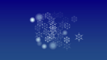 Beautiful Christmas Background with Falling Snowflakes.