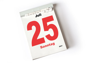 25. Juli 2021