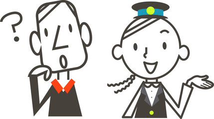 男性　Q&A　運転手　乗客