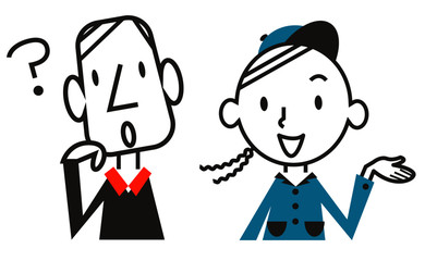 男性　Q&A　作業員