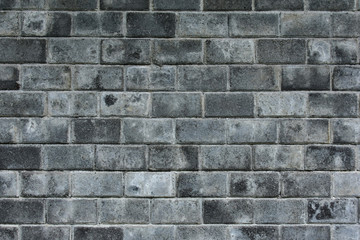 black gray brick wall, brickwork background for design