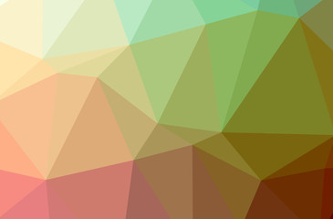 Fototapeta premium Illustration of abstract Orange horizontal low poly background. Beautiful polygon design pattern.