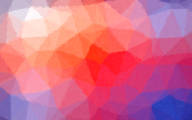 Obraz premium Illustration of blue, purple, red and yellow pastel Mosaic through glass bricks background.
