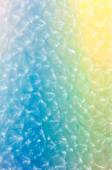 Abstract illustration of blue, green and yellow Low Coverage Pastel background