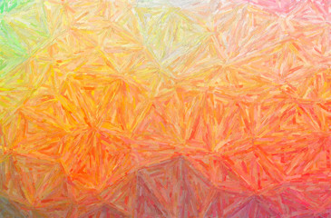 Abstract illustration of orange, yellow Colorful Impasto background