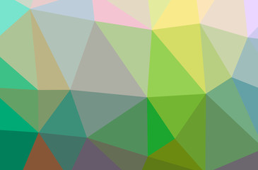 Fototapeta premium Illustration of abstract Green, Yellow horizontal low poly background. Beautiful polygon design pattern.