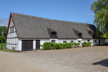 Fototapeta na wymiar Traditional rural farm on the countryside of Esrum in Denmark