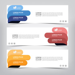 abstract modern banner template, vector illustration