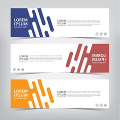 abstract modern banner template, vector illustration