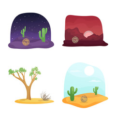 Vector design of field and america sign. Collection of field and texas stock vector illustration.