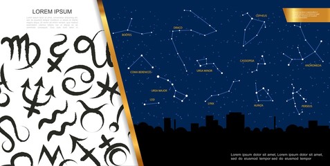 Astrological Celestial Map Concept © K3Star