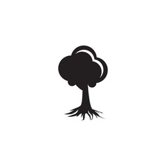 Tree icon logo design vector template