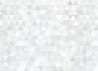 Fototapeta premium Abstract triangular background. Gray geometric pattern.