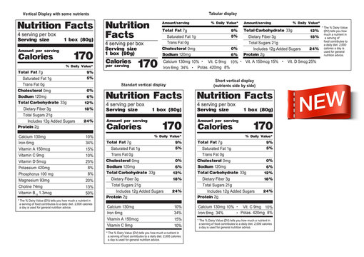 Packaging icon set. Nutrition facts. Vector elements. Ready for use in your design. EPS10.	
