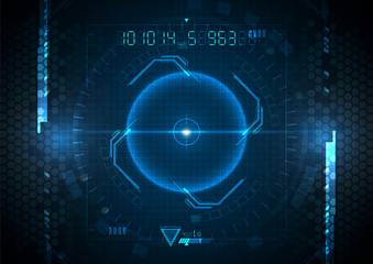 Futuristic Blue Light Energy Technology Game Data