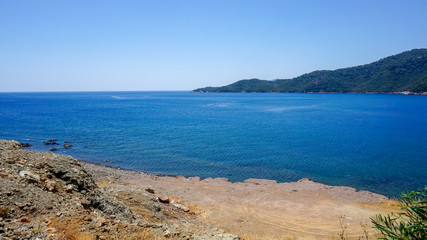 Fototapeta na wymiar Panorama of Selimiye Bay
