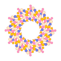 raindrops crown pink blue