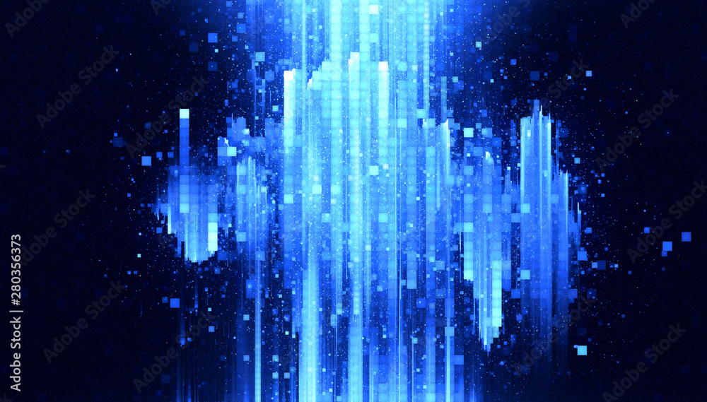 Wall mural led light. future tech. shine dynamic scene. neon flare. colorful rays. .magic moving fast lines. sp