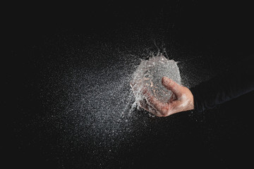 high speed photography that captures the moment of the explosion of a water balloon