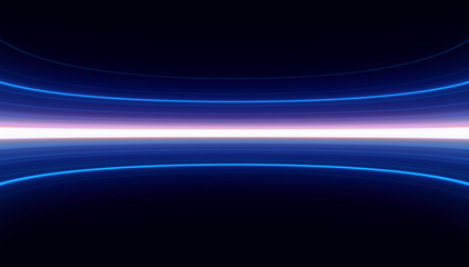 Led Light.  Future tech. Shine dynamic scene. Neon flare. Colorful rays. .Magic moving fast lines. Sparkling studio. Hologram display. Mystic beam. Stylish fantasy space. Bright blurred waves.