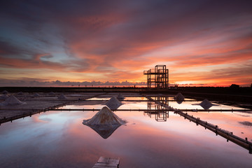 Eternal Sunset at Wa-pan Salt Field