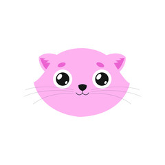 cute cat face , head pet friendly