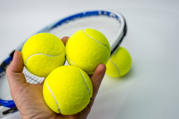 tennis ball on the court