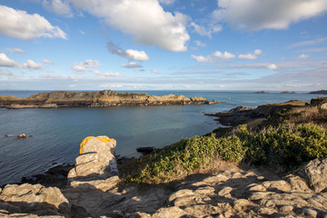 Pointe du Grouin in Cancale. Emerald Coast, Brittany, France ,
