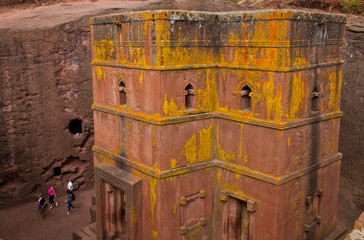Iglesia Bete Georgis (San Jorge), Iglesias de Lalibela, Lalibela, Etiopia, Africa