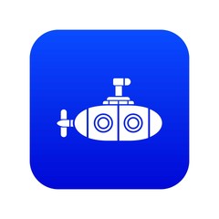Submarine icon. Simple illustration of submarine vector icon for web.