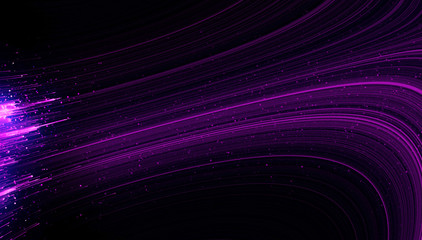 Led Light.  Future tech. Shine dynamic scene. Neon flare. Colorful rays. .Magic moving fast lines. Sparkling studio. Hologram display. Mystic beam. Stylish fantasy space. Bright blurred waves.