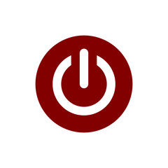 Power button icon vector. Power button symbol design illustration for logo element and web icon