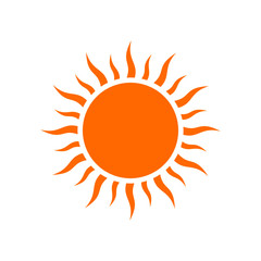Sunny weather icon vector. Sunny weather concept illustration. Isolated on white background