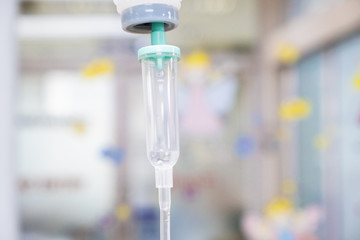 Medical intravenous dropper drips, slow motion, 4k.