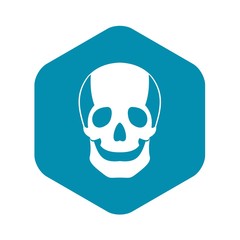 Obraz na płótnie Canvas Skull icon. Simple illustration of skull vector icon for web
