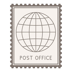 Obraz premium Post office postmark