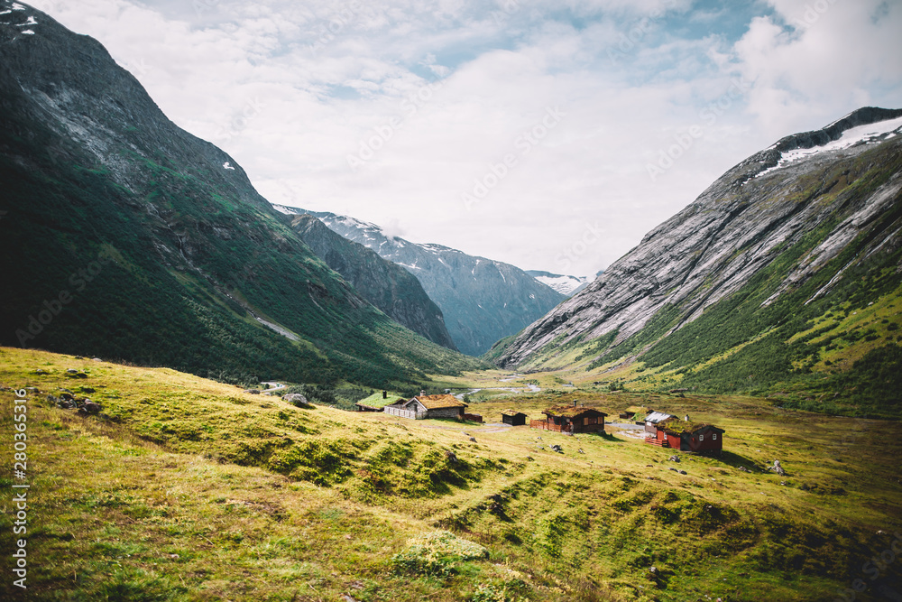 Wall mural landscape in Norway