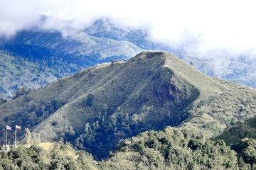 KANJANABURI,THAILAND July 2, KHAO CHANG PUAK with landscape view